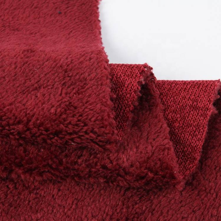 China Manufacturer selling 100% polyester knit jersey bonded sherpa ...