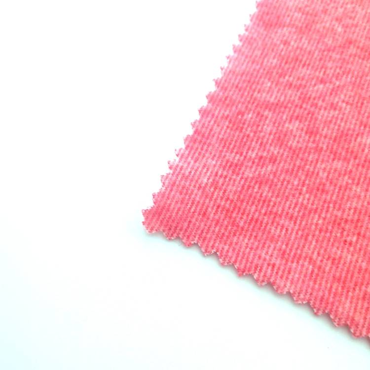 Tissu polaire à rayures en polyester cationique 100 au toucher doux