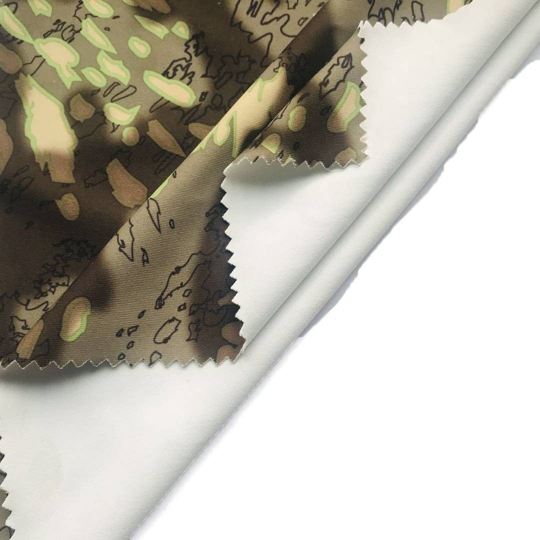 Luxusný dizajn Polyester Spandex Transfer Printing Jersey tkanina