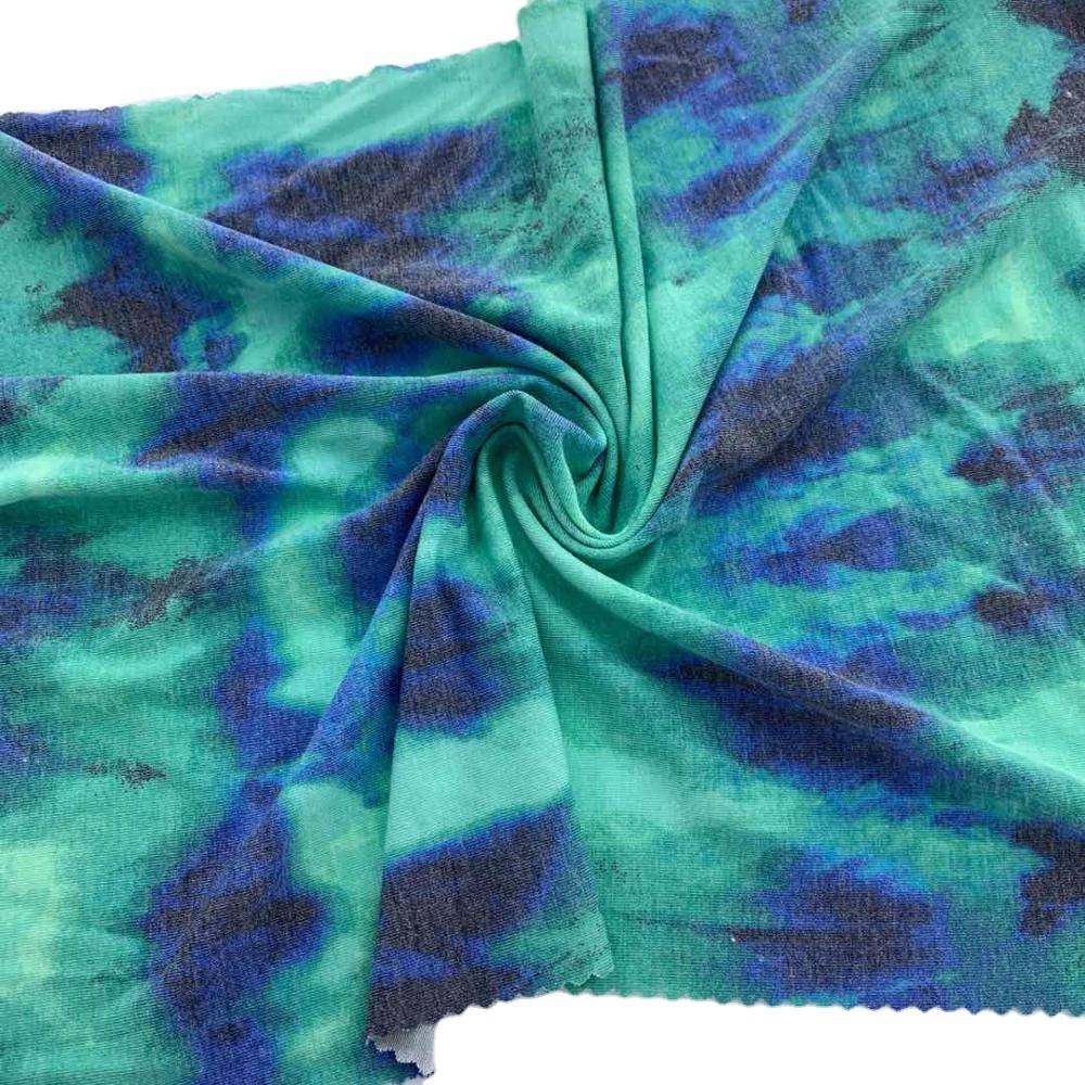 polyester rayon viscose spandex printed fabric for women Dress Shirt