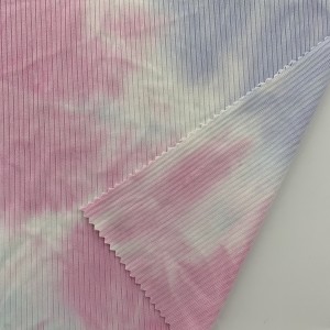 Soft Handfeel Real Dyed 4*2 Rib Fabric for T-shirt