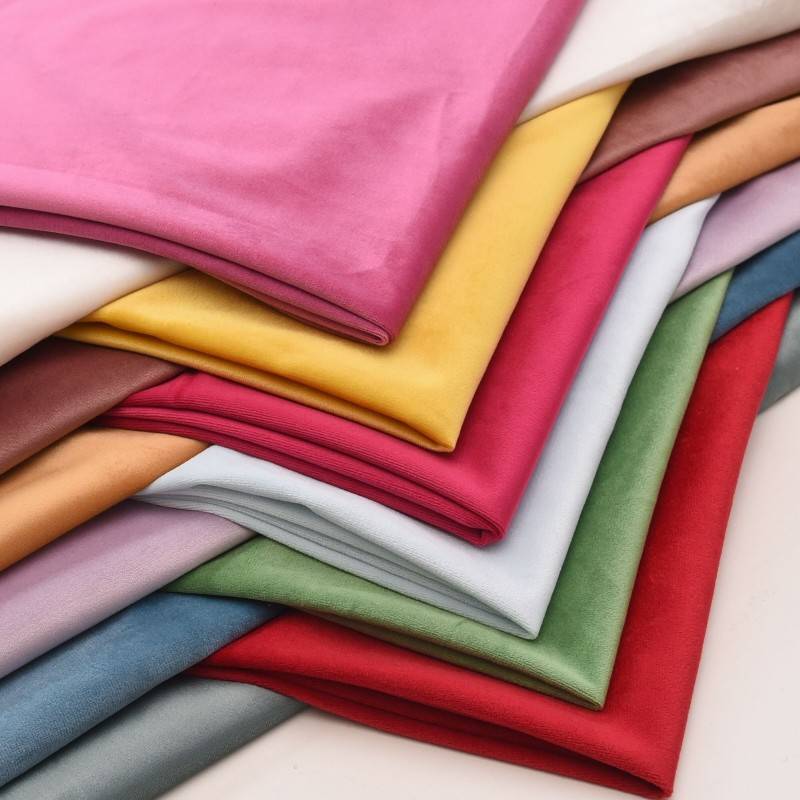 Flannelette wholesale Holland flannelette plain pillow bundle pocket cloth sofa cloth velvet fabric
