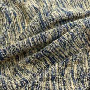 စက်ရုံမှအဝတ်အထည်များအတွက် Two Tone dyed knit hacci အထည်