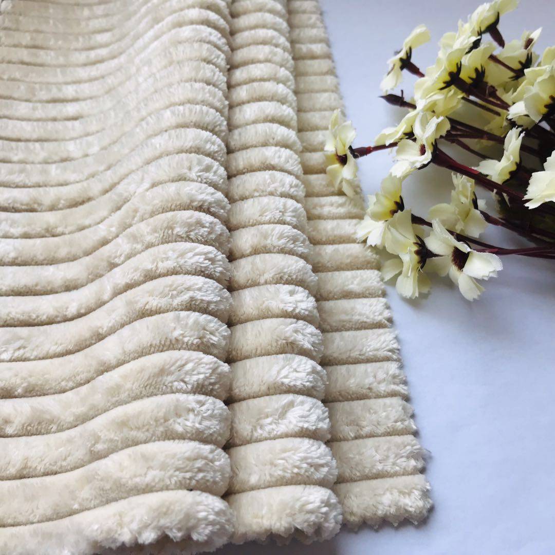 Golden Supplier Nylon Polyester Corduroy ύφασμα για κουβέρτα ένδυμα