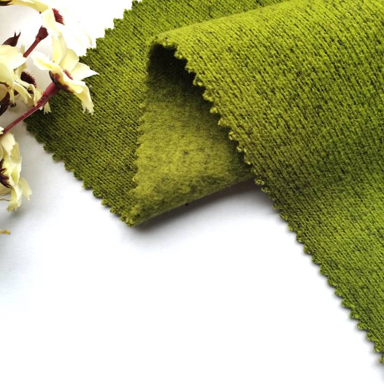 हुडीजसाठी उबदार १०० टक्के मऊ कॅशनिक स्वेटर विणलेले एका बाजूने ब्रश केलेले फॅब्रिक