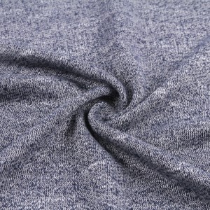 Terlaris jualan ringan TR knitted heather poliester rayon halaman kain terry Perancis