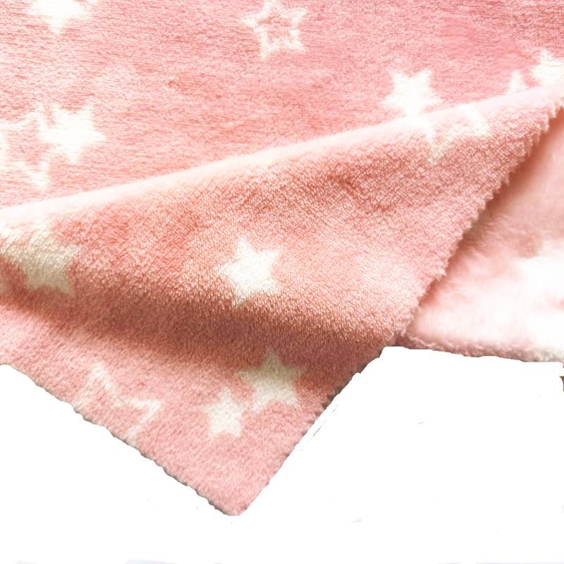 China OEM Printing Polar Fleece Fabric - Latest popular recycled super soft flannel star print flannel fabric for kids – Starke