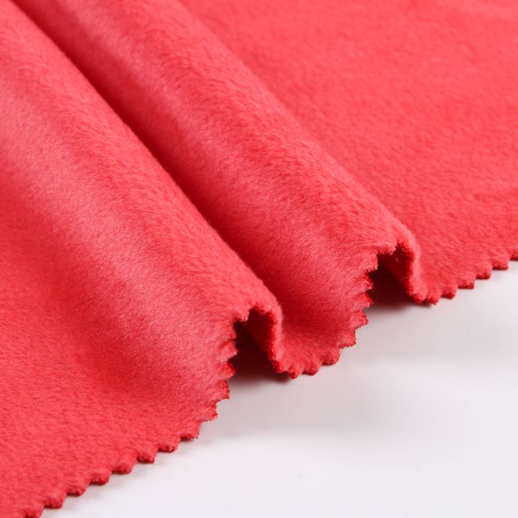 China knitted polyester spun fleece fabric velour velvet fabric with ...