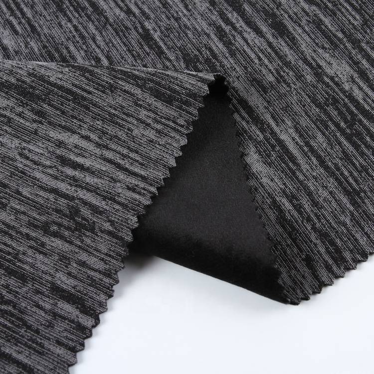 Taas nga kalidad nga knit 100% polyester cationic single jersey bonded super soft knitted plush fabric