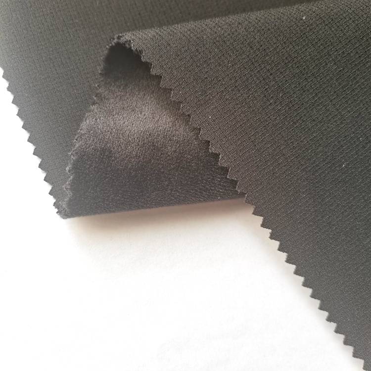 Roosterpatroon vier maniere strek terug met supersagte mikrovesel 96 poly 4 spandex softshell baadjie stof met TPU