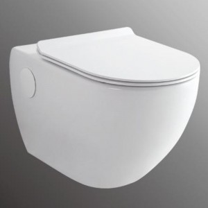 Innovative Wall-Mounted Ceramic Toilet for High-End Washrooms