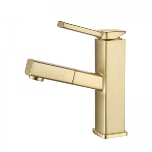 I-Starlink Bathroom Countertop Mount Brass Pull Basin Faucet