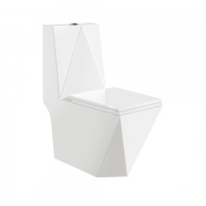Diamond Design Wall-mounted Siphonic Toilet for Modern High-end Washrooms