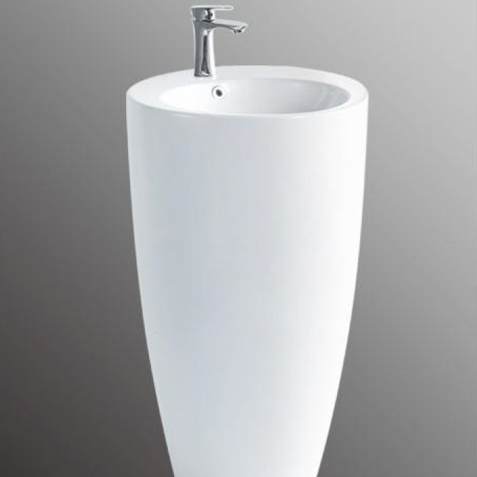 High Quality Ceramic Pedestal Basins for Hotels and Offices