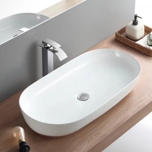 Large Ceramic Countertop Basin for Spacious Washroom Areas
