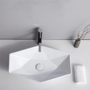 STARLINK – ein einzigartiges rautenförmiges Aufsatzwaschbecken für elegante Waschräume
