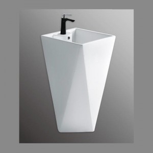 Luxury Ceramic Pedestal Basin – Elegant Design for High-End Hospitality and Residential Spaces