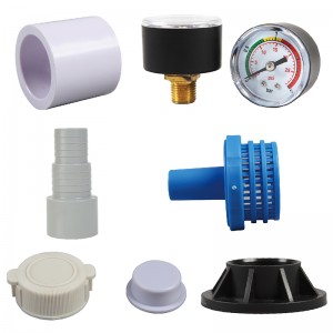 Adaptador STARMATRIX/ Manómetro/ Conector/ Cesta de filtro/ Tapón de válvula y tapón/ Pé de pata
