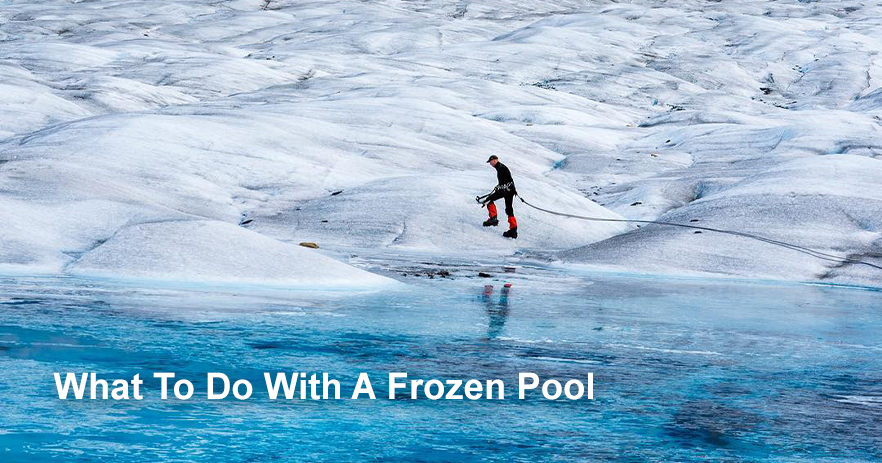 Qué hacer con una piscina congelada