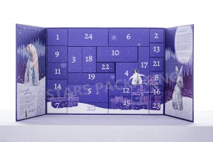 OEM/ODM Peanuts Advent Calendar Factory –  The Best Recyclable Christmas Countdown Beauty Advent Calendar 2022  – Stars