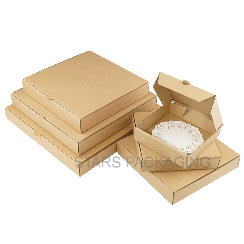 Cheapest Paper Box Black Supplier –  Wholesale Custom Printed Corrugated Cardboard 10,12,14,16,18 Inch Pizza Box  – Stars