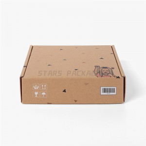 Export Paper Corrugated Box Supplier –  Custom Printed Corrugated Postal Boxes  – Stars