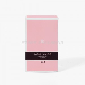 Two Tuck Lock Pink Cardboard Perfume Boxes