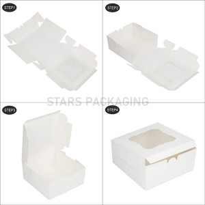 Wholesale Custom 4, 6, 12 Hole Plain White Cardboard Cupcake Box with Inserts