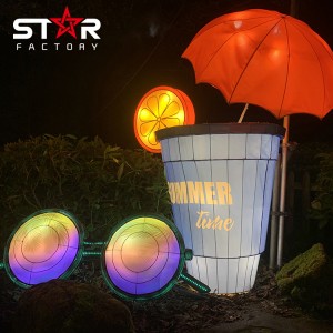 Outdoor Summer Time Festival Lanterns with Led Lanterns Show