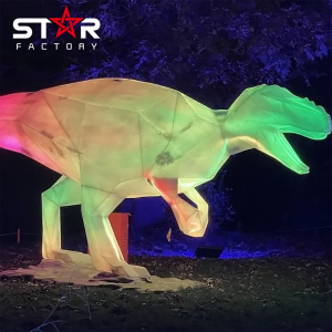 Top Quality Popular Product Luminous Dinosaur Statue Rides Dinosaur