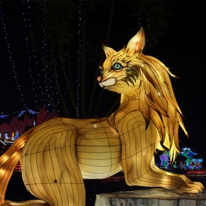 Zoo Decoration Realistic Animal Lantern Animal Tiger Festival
