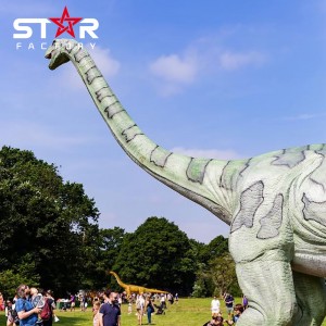 Realistic Big Size Animatronic Dinosaur Statue