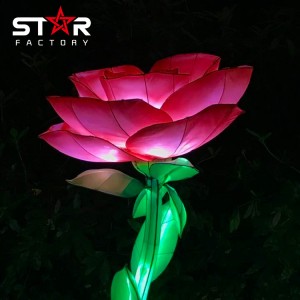 Outdoor Chinese Silk Lantern Flowers