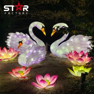 Professional Large Decorative Animal Swan Lanterns