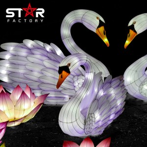 Professional Large Decorative Animal Swan Lanterns