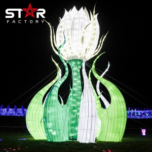 Waterproof Outdoor LED Flower Lantern Festival Decoration