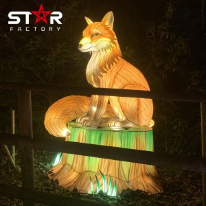Waterproof Fabric Chinese New Year Silk Lantern Animal Lantern