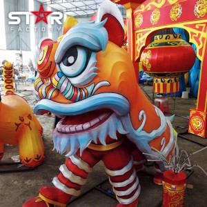 Traditional New Year Decoration Lion Dance Lantern Festival