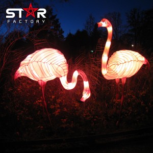 Professional Large Decorative Animal Flamingo Lantern