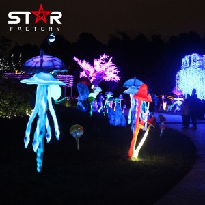 Luminous Jellyfish New Amusement Children Park Equipment