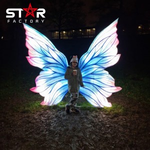 Artificial Lighting Butterfly Lantern For Outdoor Lantern Exhibition