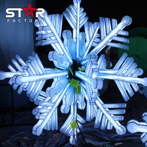 New Design Christmas Snow Flake Lantern For Christmas Lantern Show