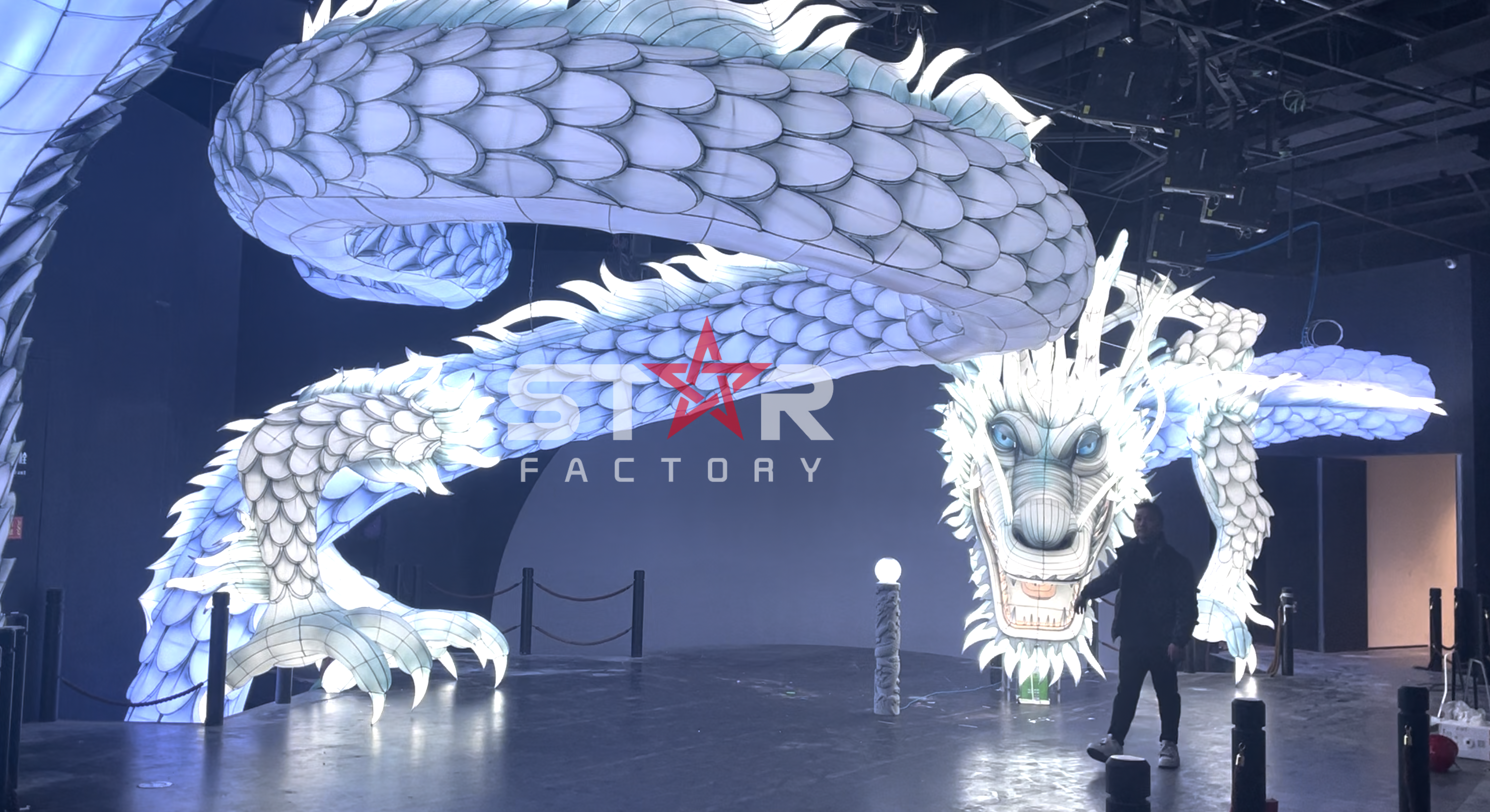 Zi Gong Star Factory Lantern Ltd. Unveils Indoor Dragon Lantern
