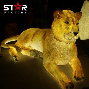 Fiberglass Animal Statue Life Size Fiberglass Animal lion Statue