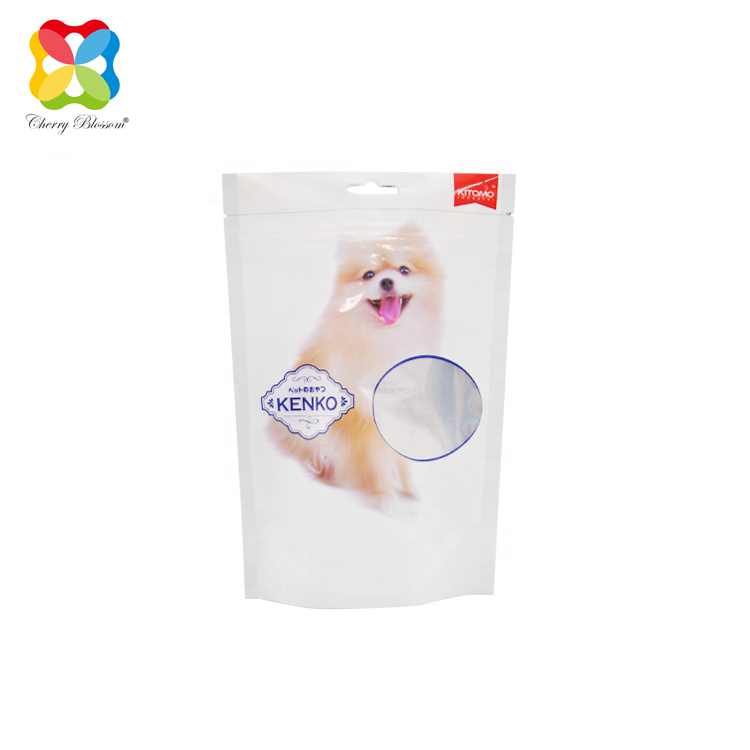 Atspausdintas plastikinis laminuotas stovimas doypack, skirtas kačių šunų ėdalui