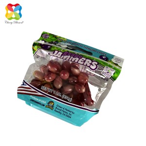 Clear Front Transparente Compostable Digital Printing Stand Up Zipper Seal Pouches With Window Fruit Bags