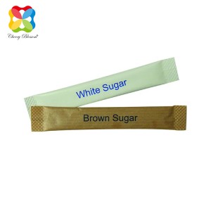 Custom Printing Plastic Laminated Paper Sweetener Sachet for Coffee Food Sugar