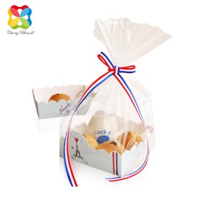 Prilagojene natisnjene prozorne plastične vrečke, odporne na maščobe, vrečka za pakiranje kruha v krogu bagete