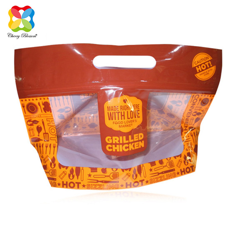 Stand Up Zipper Packaging Bag With Window