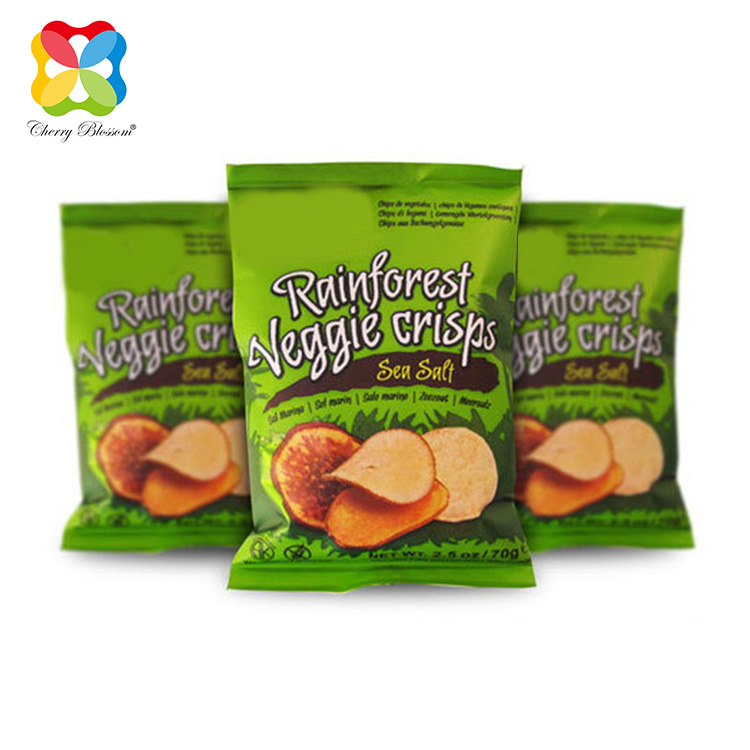 Kusindikiza makonda kwa eco-friendly potato chip packaging roll filimu